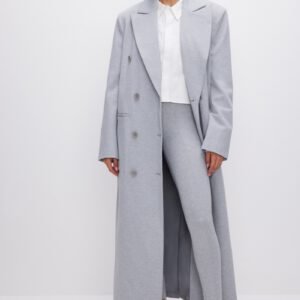Executive Grey Longline Coat