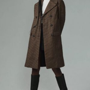 Classic Check Double-Breasted Coat