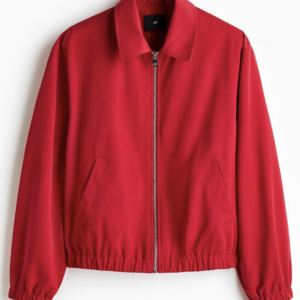 Red Classic Bomber Jacket