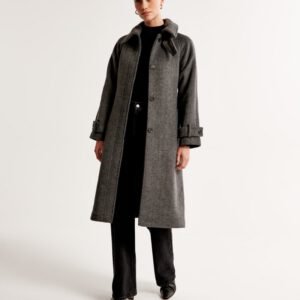 Heritage Wool Herringbone Coat