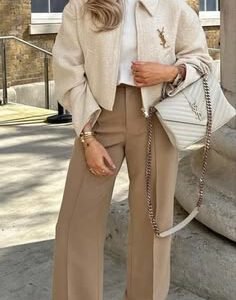 Aspen Beige Cropped Jacket Co-Ord Set