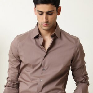 Mocha Brown Premium Formal Shirt